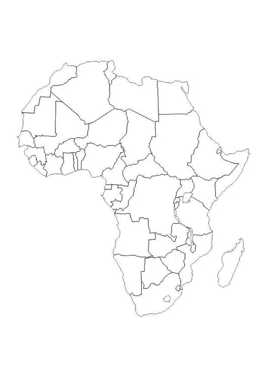 Malvorlage  Afrika