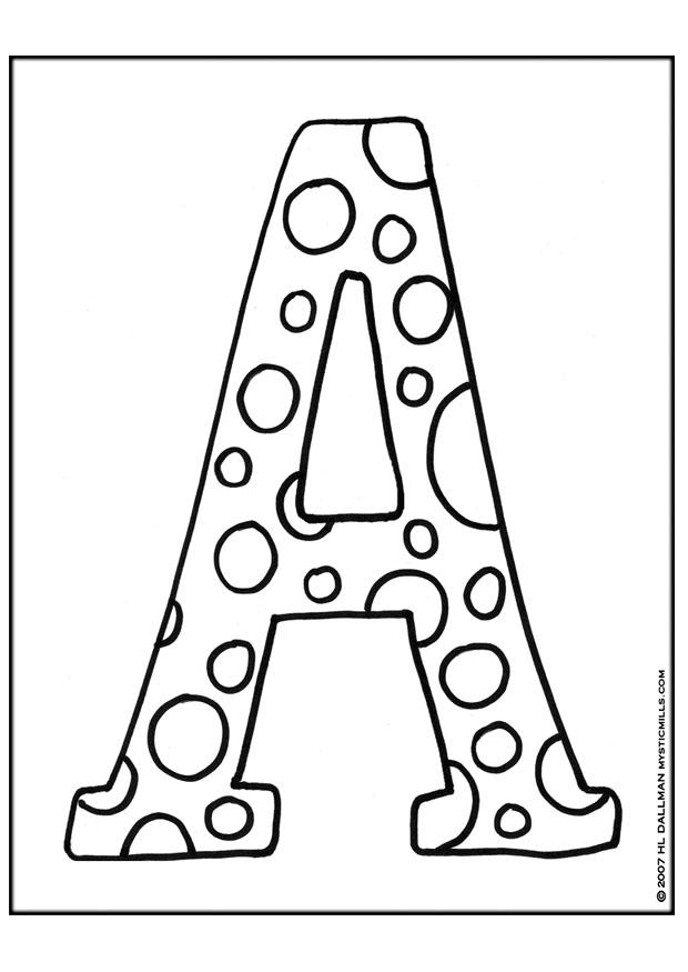 Malvorlage Alphabet - Kostenlose Ausmalbilder Zum Ausdrucken - Bild 9249.