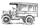 Malvorlagen alter Lastwagen