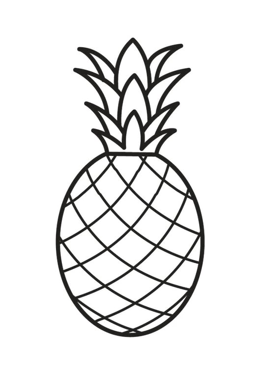 Malvorlage  Ananas