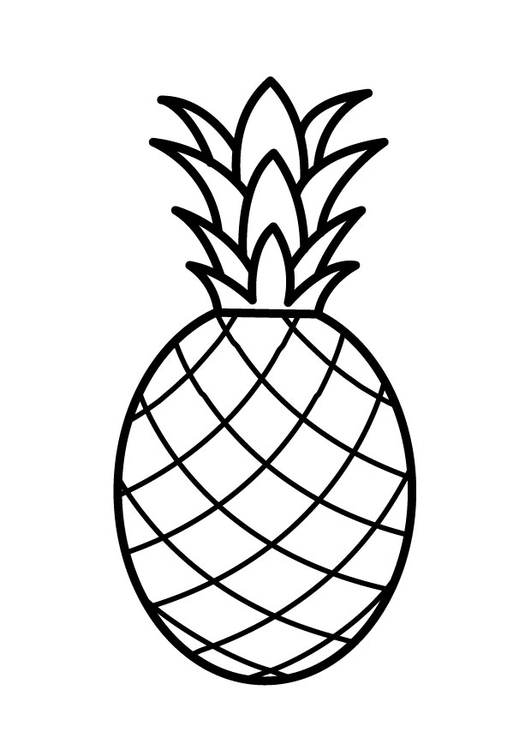 Malvorlage  Ananas