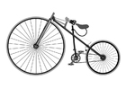 Malvorlage  Antikes Fahrrad