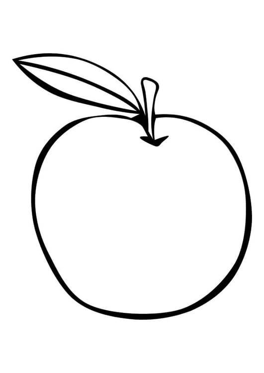 Malvorlage  Apfel