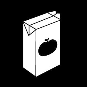 Malvorlage  Apfelsaft - Karton