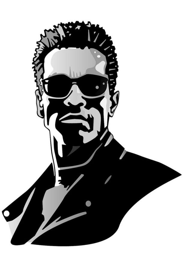 Malvorlage  Arnold Schwarzenegger