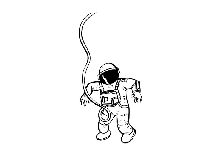 Malvorlage  Astronaut