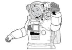 Malvorlagen Astronaut