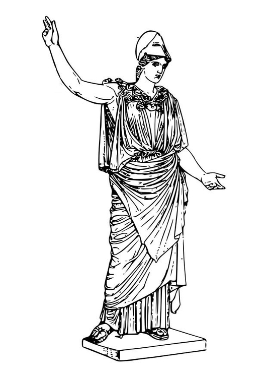 Malvorlage  Athena