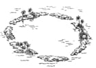 Malvorlagen Atol - Inselgruppe