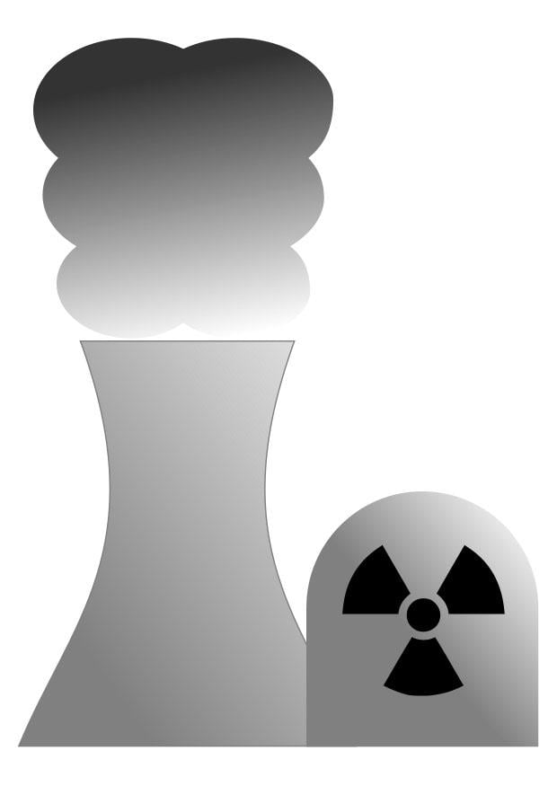 Malvorlage  Atomkraftwerk