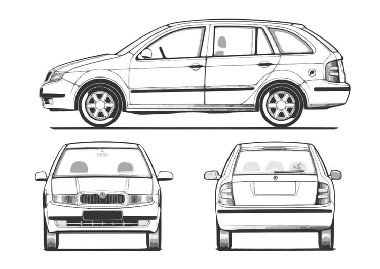 Malvorlage  Auto - Fabia