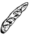 Malvorlagen Baguette