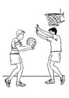 Malvorlage  Basketball