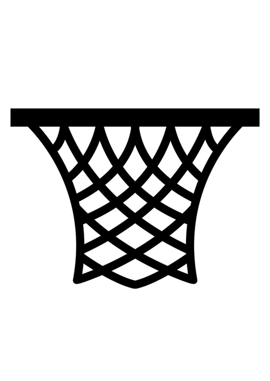 Malvorlage  Basketballkorb