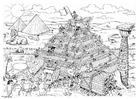 Malvorlagen Bau der Pyramide
