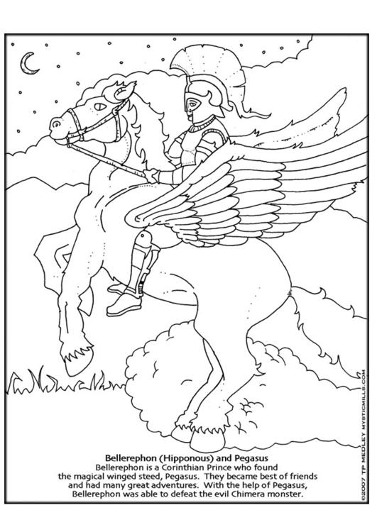 Bellerophon und Pegasus