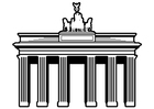 Malvorlagen Berlin - Brandenburger Tor