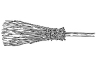 Malvorlage  Besen