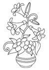 Malvorlagen Blumen in der Vase