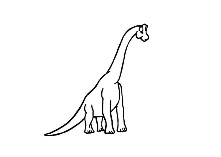 Malvorlage  Brachiosaurus