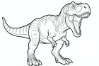 malvorlage brüllender T-Rex