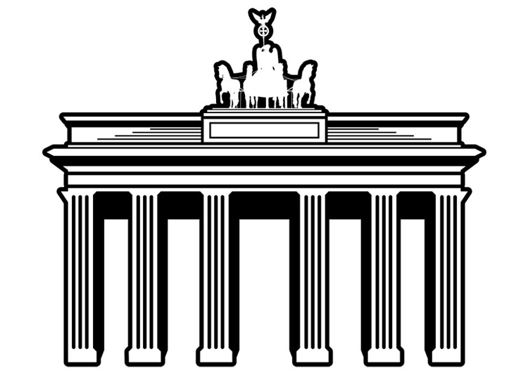 Malvorlage  Brandenburger Tor