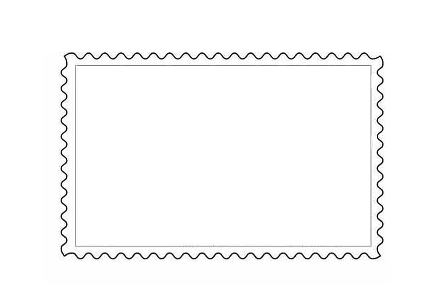 Malvorlage  Briefmarke 1