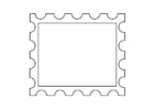 Malvorlage  Briefmarke 2