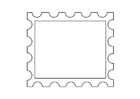 malvorlage Briefmarke 2