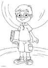 Malvorlage  Brille tragen