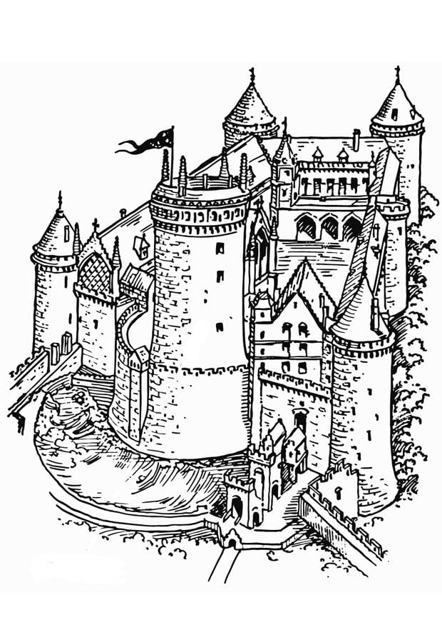 Malvorlage  Burg