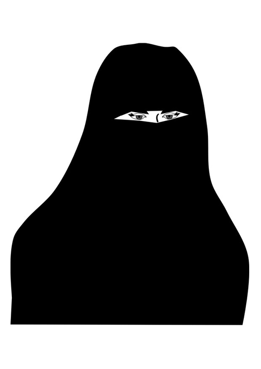 Malvorlage  Burka