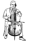 Malvorlage  Cello