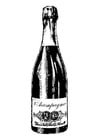 Malvorlage  Champagner