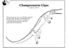 Malvorlagen Champosaurus