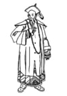 Malvorlage  chinesischer Mann