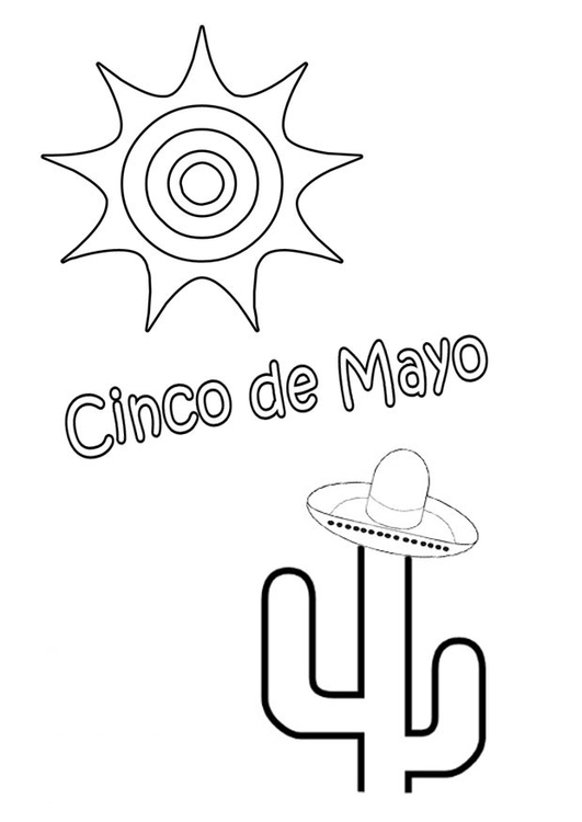 Malvorlage  Cinco de Mayo