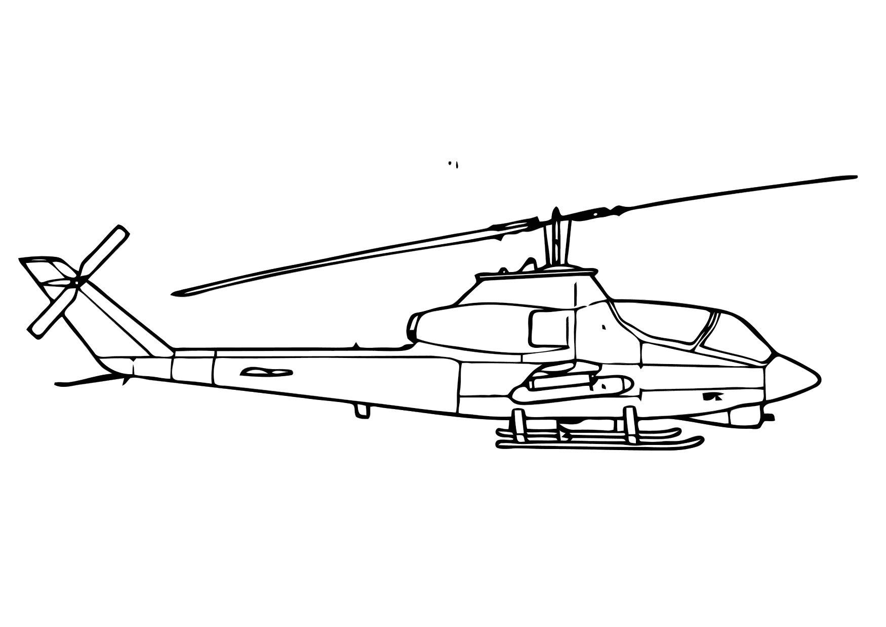 Malvorlage Cobra Hubschrauber - Kostenlose Ausmalbilder Zum