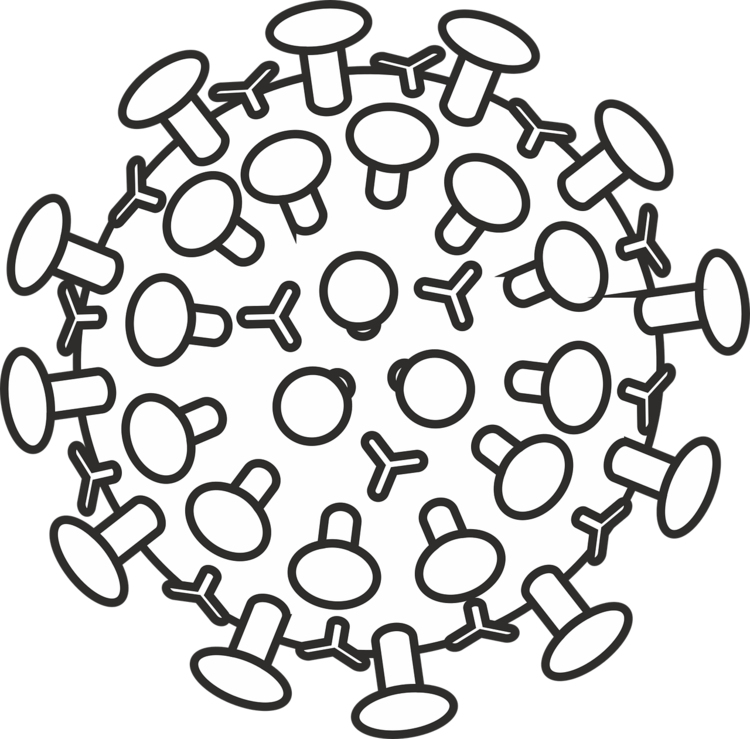Malvorlage  Coronavirus