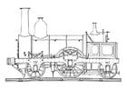 Malvorlage  Dampflokomotive