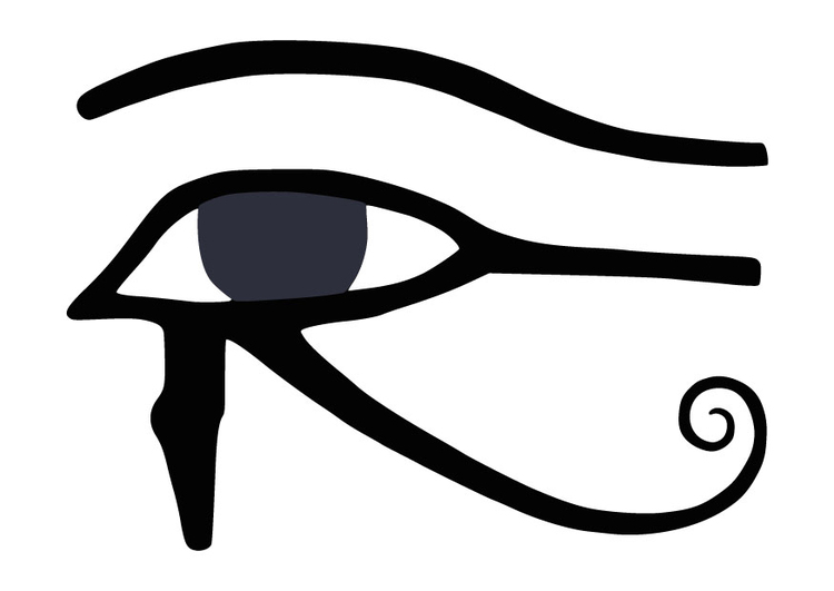 Malvorlage  das Auge des Horus