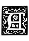 Dekorativer Buchstabe - A