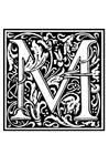Dekoratives Alphabet - M