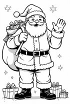 Der Weihnachtsmann unterwegs