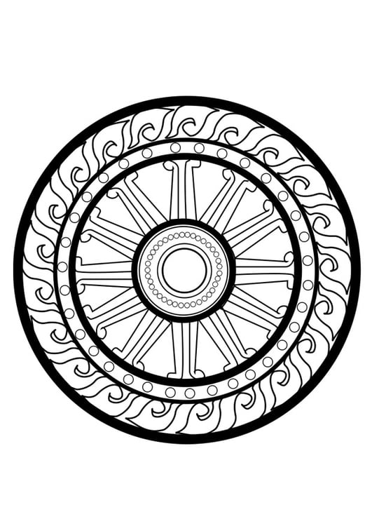Malvorlage  Dharma Rad