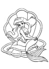 Malvorlagen Die kleine Meerjungfrau - Ariel