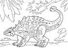 Malvorlage  Dinosaurier - Ankylosaurus