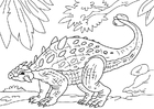 Malvorlagen Dinosaurier - Ankylosaurus