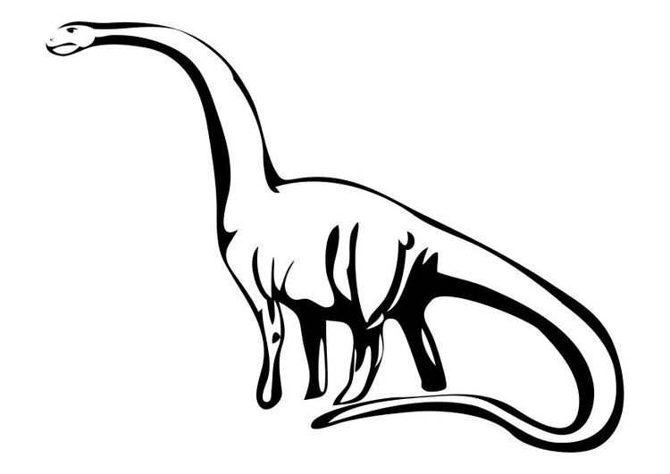 Malvorlage  Dinosaurier