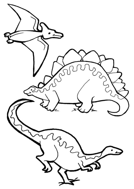 Malvorlage  Dinosaurier